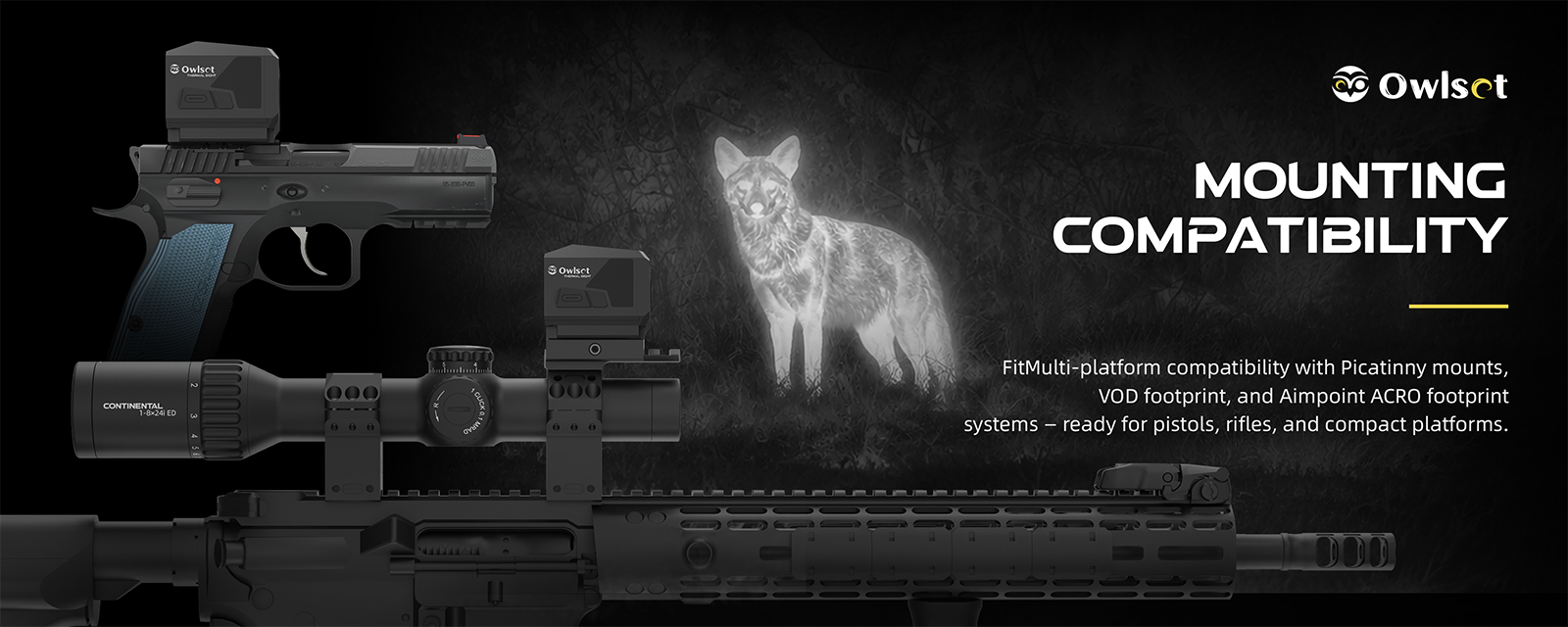 VEOT-RS08 Equipped with a gun-shaped design Owlset HEIM ES X-Nano STD Mini Thermal Sight (VEOT-RS08)