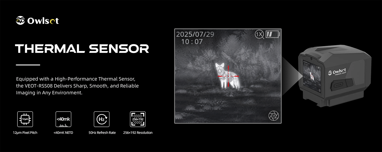VEOT-RSS08 Detect Owlset HEIM ES X-Nano XPD Mini Thermal Sight Wi-Fi (VEOT-RSS08)